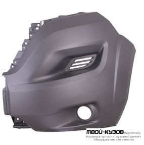 БАМПЕР ПЕРЕДНИЙ ЛЕВАЯ СТОРОНА С ОТВЕРСТИЯМИ ПОД ПРОТИВОТУМАННЫЕ ФАРЫ (ТАЙВАНЬ) для Peugeot BOXER (2014-) / FIAT DUCATO (2014-)