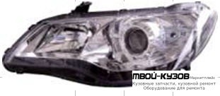 ФАРА ЛЕВАЯ + ПРАВАЯ (КОМПЛЕКТ) ТЮНИНГ (DEVIL EYES) ПОД КОРРЕКТОР ЛИНЗОВАННАЯ (СЕДАН) ВНУТРИ (DEPO) ХРОМ для Honda CIVIC (2006-2011) СЕДАН