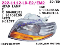 AVEO 05-ФАРА ЛЕВАЯ ЭЛЕКТР С ПОВОРОТНИКОМ    222-1112L-LEMN2