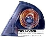 УКАЗ.ПОВОРОТА УГЛОВОЙ ЛЕВАЯ + ПРАВАЯ (КОМПЛЕКТ) (СЕДАН) ТЮНИНГ ПРОЗРАЧНЫЙ ХРУСТАЛ ВНУТРИ (DEPO) ЧЁРНЫЙ для BMW E46 СЕДАН / УНИВЕРСАЛ (05.1998 - 08.2001) (09.2001 - 2003)