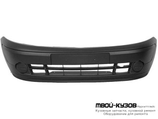 БАМПЕР ПЕРЕДНИЙ ЧЁРНЫЙ (ТАЙВАНЬ) для Renault KANGOO (2003-2008)