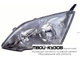 ФАРА ЛЕВАЯ СТОРОНА +/- КОРРЕКТОР ЛИНЗОВАННАЯ ВНУТРИ (DEPO) ЧЁРНЫЙ для Honda CRV (2006-2011)