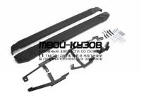 F173ALB.0904.1 - ПОРОГИ-ПОДНОЖКИ (КОМПЛЕКТ) Black (RIVAL) Chery Tiggo 2 (2017-)
