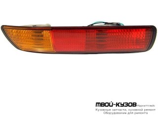 ФОНАРЬ ЗАДНИЙ ВНЕШНИЙ ЛЕВАЯ СТОРОНА В БАМПЕР КРАСНЫЙ-ЖЕЛТ для Mitsubishi PAJERO / MONTERO (2000-2002) (2003-)