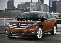 R.5714.001 - ЗАЩИТА ПЕРЕДНЕГО БАМПЕРА d42 (RIVAL) Toyota Venza (2012-2015)