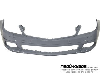 БАМПЕР ПЕРЕДНИЙ ПОД ДАТЧИКИ П/ОМЫВАТЕЛЬ (ориг.) для Mercedes W204 (2007-)