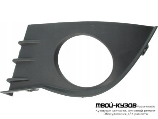 РЕШЕТКА БАМПЕРА ПЕРЕДНИЙ ЛЕВАЯ СТОРОНА П/ПРОТИВОТУМ ЧЁРНЫЙ (ТАЙВАНЬ) для Renault CLIO (2006-)