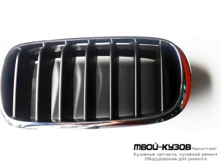 РЕШЕТКА РАДИАТОРА ЛЕВАЯ СТОРОНА ХРОМ ЧЁРНЫЙ (ТАЙВАНЬ) для BMW F15 X5 (2013-)