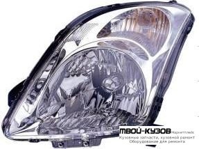 ФАРА ЛЕВАЯ СТОРОНА ПОД КОРРЕКТОР ВНУТРИ ХРОМ для Suzuki SWIFT (2005-2011)