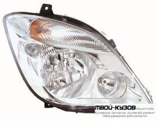 ФАРА ПРАВАЯ СТОРОНА ПОД КОРРЕКТОР БЕЗ П/ПРОТИВОТУМ (DEPO) для Mercedes SPRINTER (2006-)