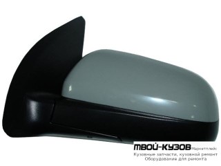 ЗЕРКАЛО ЛЕВАЯ СТОРОНА ЭЛЕКТР С ПОДОГРЕВОМ (СЕДАН) ГРУНТ (ТАЙВАНЬ) для Chevrolet AVEO T250 (2006-), Chevrolet AVEO T255 ХЭТЧБЭК (2008-), Ravon NEXIA R3 (2016-)