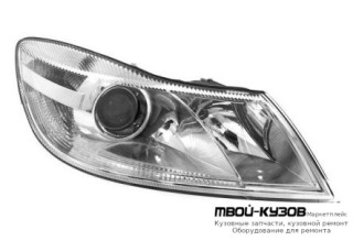 ФАРА ПРАВАЯ СТОРОНА С КОРРЕКТОР (DEPO) для Skoda OCTAVIA (2008-2012)