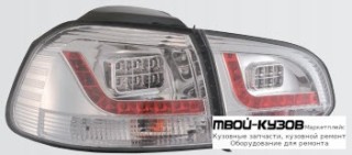 ФОНАРЬ ЗАДНИЙ ВНЕШНИЙ+ВНУТР ЛЕВАЯ + ПРАВАЯ (КОМПЛЕКТ) (ХЭТЧБЭК) ТЮНИНГ С ДИОД (SONAR) ВНУТРИ ХРОМ для Volkswagen GOLF VI (2009-2011)