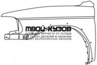 MBPAS00-270-L - КРЫЛО ПЕРЕДНЕЕ ЛЕВОЕ (ТАЙВАНЬ) Mitsubishi Pajero Sport (2000-2003)