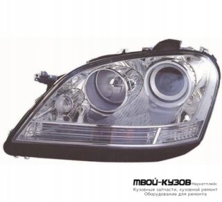ФАРА ЛЕВАЯ СТОРОНА С КОРРЕКТОР ЛИНЗОВАННАЯ (DEPO) для Mercedes W164 (ML) (07.2005-)