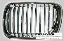 РЕШЕТКА РАДИАТОРА ЛЕВАЯ СТОРОНА ПОЛНОСТЬЮ ХРОМ (ТАЙВАНЬ) для BMW E36 (12.1990 - 01.2000)