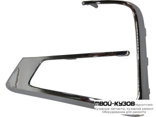 МОЛДИНГ РЕШЕТКИ БАМПЕРА ЛЕВАЯ СТОРОНА ХРОМ (КИТАЙ) для Chery TIGGO 4 (2018-2023) / TIGGO 4 PRO (2020-2023)