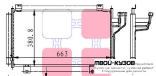 3 {MAZDA 6 13-} КОНДЕНСАТОР КОНДИЦИОНЕРА для Mazda 3 (2013-), Mazda 6 (2013-)