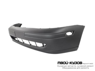 БАМПЕР ПЕРЕДНИЙ (USA) С 2 ОТВ П/ КАТАФОТ ГРУНТ (ТАЙВАНЬ) для Ford FOCUS (11.1998 - 10.2001) (11.2001-)