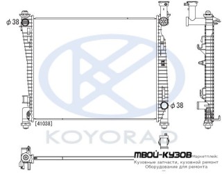 РАДИАТОР ОХЛАЖДЕНИЯ AT (бензин) (KOYO) для Jeep GRAND CHEROKEE (2010-)