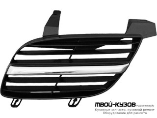 РЕШЕТКА РАДИАТОРА ЛЕВАЯ СТОРОНА ХРОМ-ЧЁРНЫЙ (ТАЙВАНЬ) для Nissan ALMERA N16 (06.2000-)