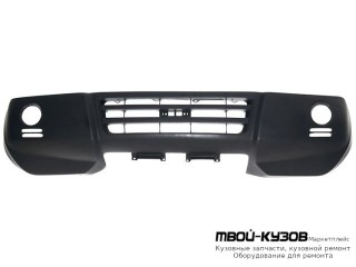 БАМПЕР ПЕРЕДНИЙ БЕЗ ОТВ П/ФОНАРИ ГРУНТ для Mitsubishi PAJERO / MONTERO (2000-2002) (2003-)