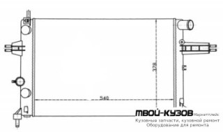 РАДИАТОР ОХЛАЖДЕНИЯ (см.каталог) для Opel ASTRA (03.1998 - 2003)
