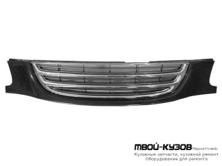 РЕШЕТКА РАДИАТОРА С ЧЁРНЫЙ НИЖН МОЛДИНГ ХРОМ-СЕРЫЙ (ТАЙВАНЬ) для Toyota AVENSIS (10.1997 - 06.2000) (07.2000 - 2003)