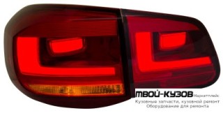 ФОНАРЬ ЗАДНИЙ ВНЕШНИЙ+ВНУТР ЛЕВАЯ + ПРАВАЯ (КОМПЛЕКТ) ТЮНИНГ ДИОД (EAGLE EYES) КРАСНЫЙ для Volkswagen TIGUAN (2007-2016)