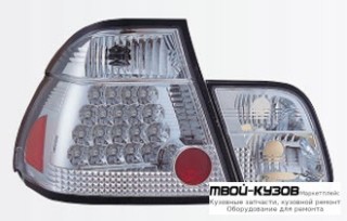 ФОНАРЬ ЗАДНИЙ ВНЕШНИЙ+ВНУТР ЛЕВАЯ + ПРАВАЯ (КОМПЛЕКТ) ТЮНИНГ (СЕДАН) С ДИОД (SONAR) ХРОМ для BMW E46 СЕДАН / УНИВЕРСАЛ (05.1998 - 08.2001) (09.2001 - 2003)