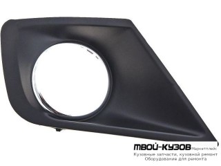 РЕШЕТКА БАМПЕРА ПЕРЕДНИЙ ПРАВАЯ СТОРОНА С ОТВЕРСТИЯМИ ПОД ПРОТИВОТУМАННЫЕ ФАРЫ (DEPO) для Peugeot 207 (2005-)