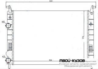 РАДИАТОР ОХЛАЖДЕНИЯ для Fiat ALBEA / PALIO (2005-), Fiat PALIO (04.1997-)