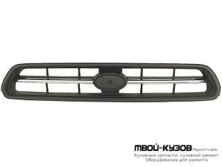РЕШЕТКА РАДИАТОРА (4 ДВ) ХРОМ-ЧЁРНЫЙ (ТАЙВАНЬ) для Subaru LEGACY (2000-2004)