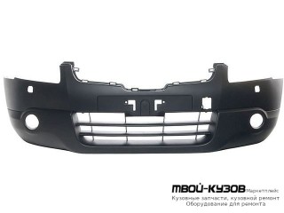 БАМПЕР ПЕРЕДНИЙ БЕЗ ОТВ П/ОМЫВАТЕЛЬ ФАР (Тайвань) для Nissan QASHQAI (2007-)