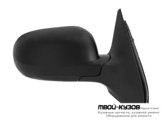 ЗЕРКАЛО ПРАВАЯ СТОРОНА МЕХАН С ТРОСИК (CONVEX) ГРУНТ (ТАЙВАНЬ) для Volkswagen POLO (09.1999 - 07.2001)