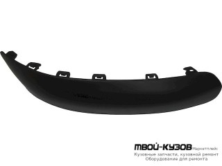 МОЛДИНГ БАМПЕРА ЗАДНИЙ ЛЕВАЯ СТОРОНА ЧЁРНЫЙ (ХЭТЧБЭК) (ИТАЛИЯ) для Peugeot 307 (08.2001-)