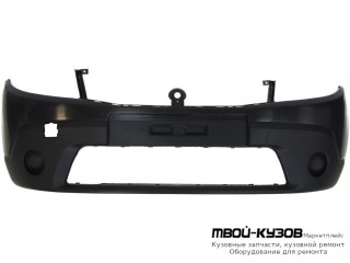 БАМПЕР ПЕРЕДНИЙ БЕЗ ОТВЕРСТИЙ ПОД ПРОТИВОТУМАННЫЕ ФАРЫ (АРГЕНТИНА) для Renault SANDERO (2008-)