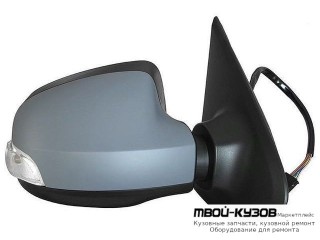 ЗЕРКАЛО ПРАВАЯ СТОРОНА МЕХАН С УКАЗАТЕЛЬ ПОВОРОТА , ГРУНТ КРЫШК (CONVEX) (ТАЙВАНЬ) для Renault LOGAN / SANDERO (2014-)