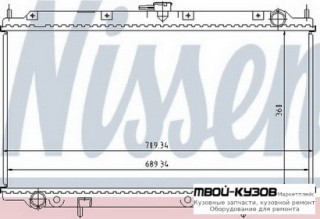РАДИАТОР ОХЛАЖДЕНИЯ MT 1.6 1.8 2 для Nissan PRIMERA P11 (11.1996 - 05.1999), Nissan PRIMERA P11 (06.1999 - 03.2002)