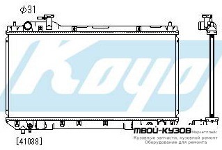 РАДИАТОР ОХЛАЖДЕНИЯ MT 2 (KOYO) для Toyota RAV4 (04.1994 - 08.1997) (09.1997 - 08.2000)