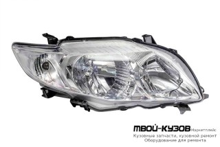 ФАРА ПРАВАЯ СТОРОНА (СЕДАН) ПОД КОРРЕКТОР (DEPO) для Toyota COROLLA E150 (2006-) СЕДАН