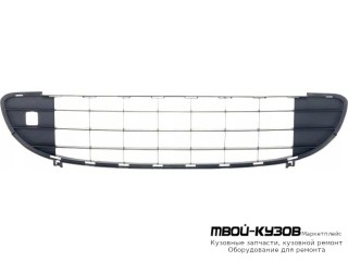 РЕШЕТКА БАМПЕРА ПЕРЕДНИЙ ЧЁРНЫЙ (ТАЙВАНЬ) для Peugeot 407 (2004-)