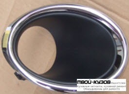 РЕШЕТКА БАМПЕРА ПЕРЕДНИЙ ПРАВАЯ СТОРОНА ОТВ С П/ПРОТИВОТУМ ХРОМ (КИТАЙ) для Nissan QASHQAI (2014-)