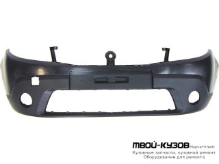 БАМПЕР ПЕРЕДНИЙ С ОТВЕРСТИЯМИ ПОД ПРОТИВОТУМАННЫЕ ФАРЫ , С ОТВ ПОД МОЛДИНГ (АРГЕНТИНА) для Renault SANDERO (2008-)