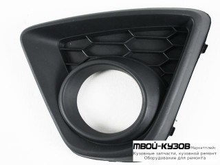 РЕШЕТКА БАМПЕРА ПЕРЕДНИЙ ЛЕВАЯ СТОРОНА С ОТВЕРСТИЯМИ ПОД ПРОТИВОТУМАННЫЕ ФАРЫ (КИТАЙ) для Mazda CX5 (2012-2017)