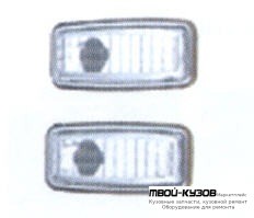 ПОВТОРИТЕЛЬ ПОВОРОТА В КРЫЛО ЛЕВАЯ = ПРАВАЯ ПРОЗРАЧНЫЙН для Mercedes W124 (01.1985 - 08.1989) (09.1989 - 06.1993) E124 (07.1993 - 06.1995)