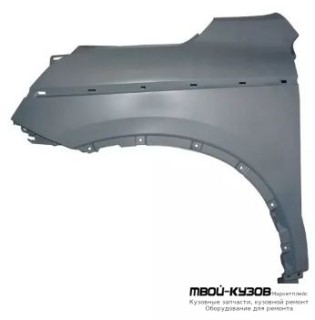 КРЫЛО ПЕРЕДНИЙ ЛЕВАЯ СТОРОНА С ОТВ ПОД МОЛДИНГ ГРУНТ (ТАЙВАНЬ) для Renault KOLEOS (2016-)