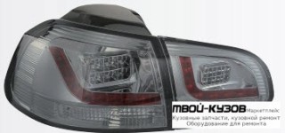 ФОНАРЬ ЗАДНИЙ ВНЕШНИЙ+ВНУТР ЛЕВАЯ + ПРАВАЯ (КОМПЛЕКТ) (ХЭТЧБЭК) ТЮНИНГ ХРУСТАЛ С ДИОД (SONAR) ВНУТРИ ХРОМ , СТЕКЛО ТОНИР для Volkswagen GOLF VI (2009-2011)