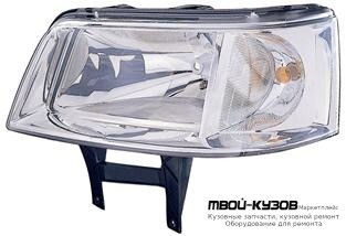 ФАРА ЛЕВАЯ СТОРОНА ОДНОЛАМП ПОД КОРРЕКТОР (DEPO) для Volkswagen TRANSPORTER T5 (2003-2009)
