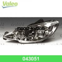 043051 - ФАРА ЛЕВАЯ (VALEO) Peugeot 206 (1999-)